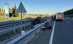Uşak'ta feci kazada 1 kişi hayatını kaybederken, 2 kişi yaralandı