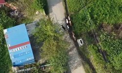 Vatandaşın kaybolan büyükbaşlarını jandarma dron ile buldu