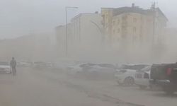 Yüksekova'da şiddetli rüzgar