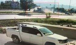 25 yaşındaki sürücünün hayatını kaybettiği feci kaza anı güvenlik kamerasında