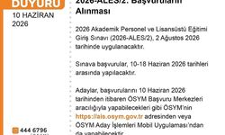 ALES başvuruları başladı