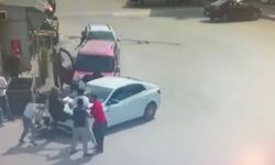 Ankara'da husumetli şahısların kavgası kamerada