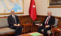 Bakan Güler, Mısır Büyükelçisi El Şeyh'i kabul etti