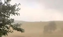 Bingöl'de şiddetli fırtına kameralara yansıdı