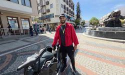 Filistin için pedal çeviriyor: Berlin'den Tokyo'ya uzanan yolculuk Edirne'den geçti