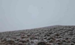 Haziranda yağan kar Süphan Dağı'nı beyaza bürüdü