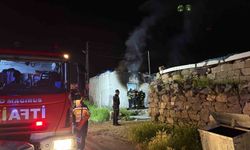 Kayseri'de metruk evde yangın