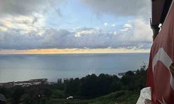 Rize'de denizde hortum