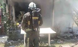 Tarladaki evde çıkan yangın itfaiye ekiplerince söndürüldü