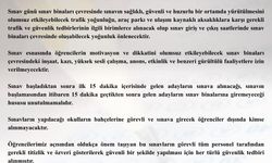 Tekirdağ Valiliği Duyurdu: Sınav saatlerinde gürültülü faaliyetlere yasak