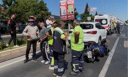 Tekirdağ'da motosiklet yayaya yol veren araca çarptı