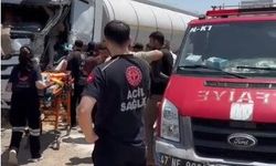 Nusaybin'de üç tırın karıştığı zincirleme kazada 1 kişi yaralandı