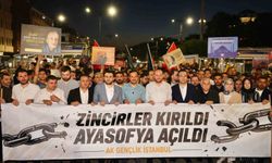 AK Parti Gençlik Kolları'ndan düzenlenen Ayasofya Yürüyüşü'ne binler katıldı