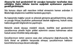Aksaray'da komşuları tarafından darbedilen çocuğa psikososyal destek sağlandı