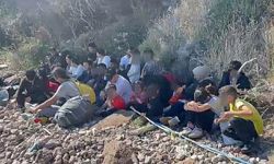 Ayvacık'ta 30 kaçak göçmen yakalandı