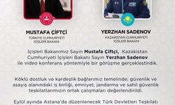Bakan Çiftçi, Kazakistanlı mevkidaşı ile video konferansla görüştü