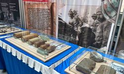 Çanakkale ruhu Tavşanlı'da, savaş malzemeleri sergisi ziyarete açıldı