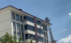Elazığ'da 7 katlı binada baca yangını