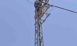 Elektrik direğinde akıma kapılan işçi yaralandı
