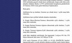 Emekli Sandığı kapsamındaki zam farkı ödemeleri 24 Temmuz'da başlayacak