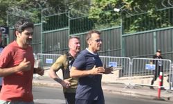 Fransa Cumhurbaşkanı Macron, Ankara'da sabah koşusu yaptı