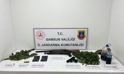 Jandarma uyuşturucu, silah ve kenevir ele geçirildi