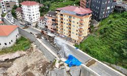 Rize'de çöken yolla ilgili tahliye edilen bina sakinleri 'Biz uyarmıştık' dedi