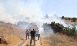 Suşehri'nde arazide çıkan yangın ekipleri harekete geçirdi