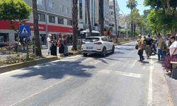 Yaya geçidinden geçen yayaya motosiklet çarptı: 2 yaralı