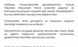 YÖK'ten Yeditepe Üniversitesinin mezuniyet törenindeki olaylara ilişkin soruşturma