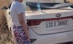 Nusaybin'de Yabancı Plakalı Otomobil Şarampole Yuvarlandı: 4 Yaralı