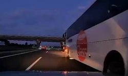 Bolu'da korku dolu anlar: Otobüs kaza yaptırdı, ailenin çığlıkları kameraya yansıdı
