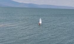 Çıldır Gölü'nde yelken keyfi