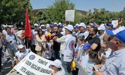 Doruk Madencilik işçilerinden Ankara Garı'na yürüyüş