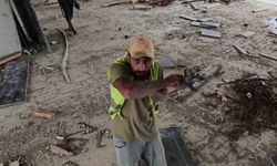 Dronu görünce korktu, arkadaşları kahkahaya boğuldu