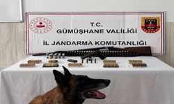 Gümüşhane'de ruhsatsız silah ve çok sayıda mühimmat ele geçirildi