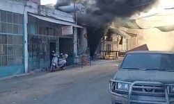 Kapalı durumdaki cila boya atölyesinde yangın
