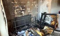 Karabük'te apartman dairesinde yangın