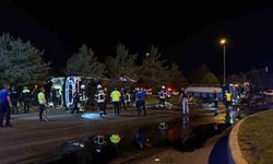 Kayseri'de feci kaza: Yolcu otobüsü ile yakıt tankeri taşıyan tır çarpıştı: Yaklaşık 30 yaralı