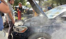 Kırklareli'nde otomobilden yükselen dumanlar paniğe sebep oldu
