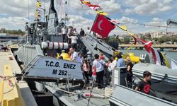 Mayın avlama gemisi Tekirdağ'da
