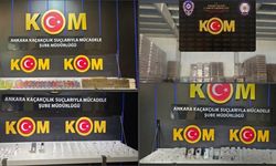 Ankara'da kaçakçılık operasyonu: 21 milyon liralık kaçak mala el konuldu