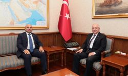 Bakan Güler, Azerbaycan'ın Ankara Büyükelçisi Aslanov ile görüştü