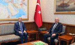Bakan Güler, Mehdi Eker ile görüştü