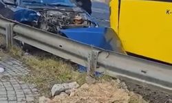 Başakşehir'de İETT otobüsü otomobille çarpıştı: 3 yaralı