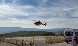 Bolu'da ambulans helikopter çocuk için seferber oldu