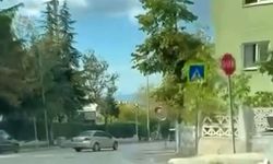 Bursa'da otomobille drift yapan sürücü kameraya yansıdı