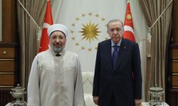 Cumhurbaşkanı Erdoğan, Diyanet İşleri Başkanı Arpaguş'u kabul etti