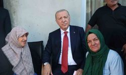 Cumhurbaşkanı Erdoğan Rize'de komşularını ziyaret etti