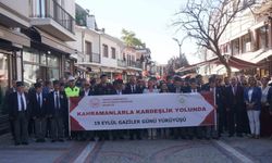 Edirne'de Kahramanlar ile kardeşlik yolunda yürüyüşü düzenlendi